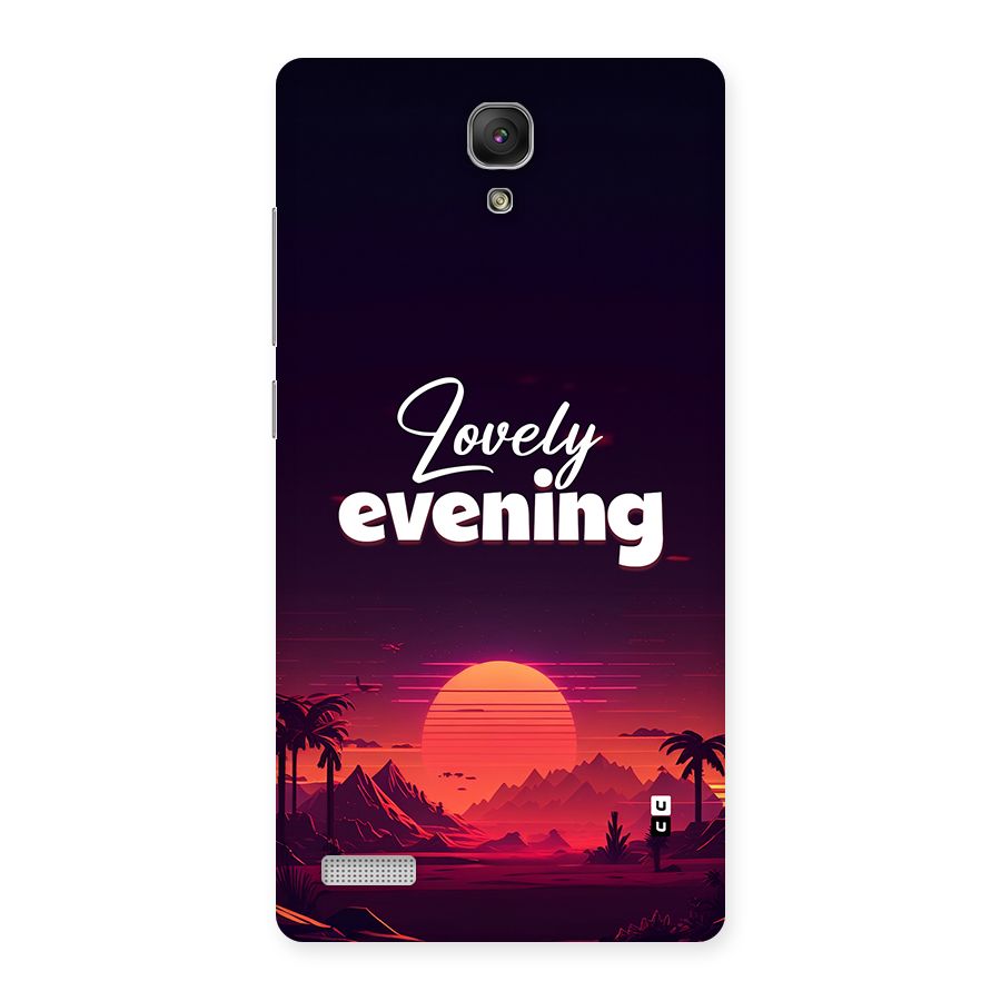 Lovely Evening Back Case for Redmi Note