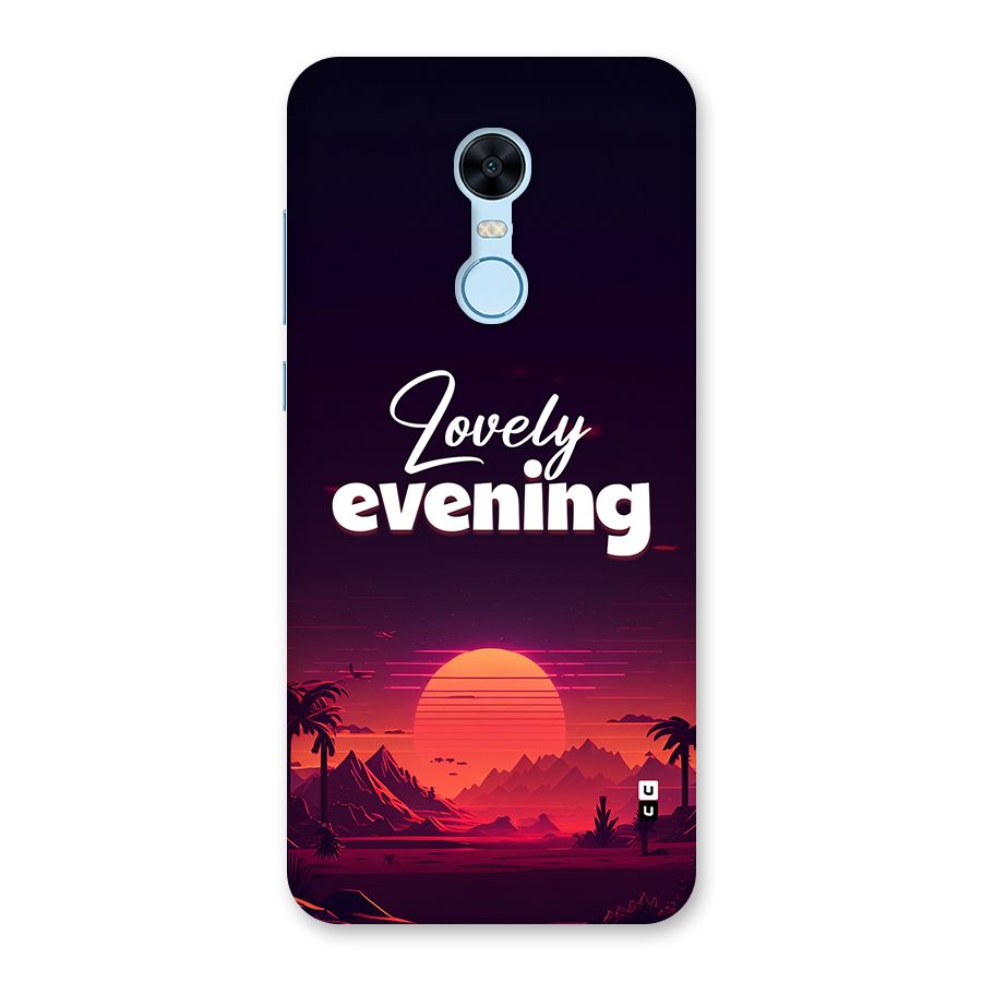 Lovely Evening Back Case for Redmi Note 5