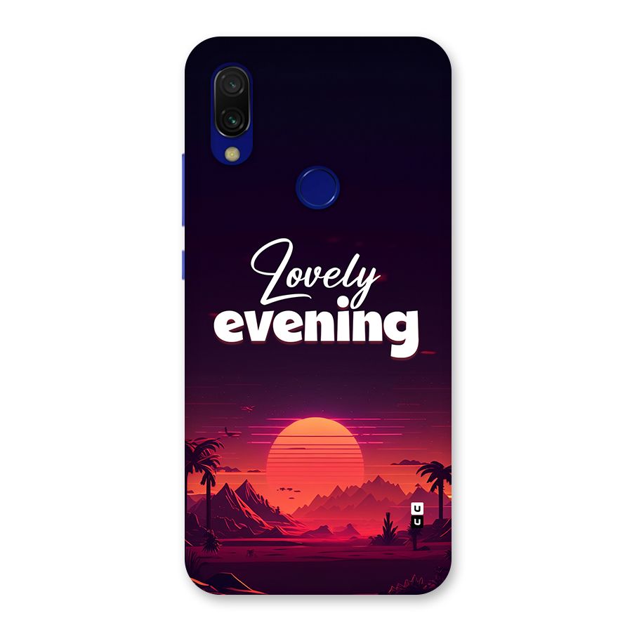 Lovely Evening Back Case for Redmi Y3