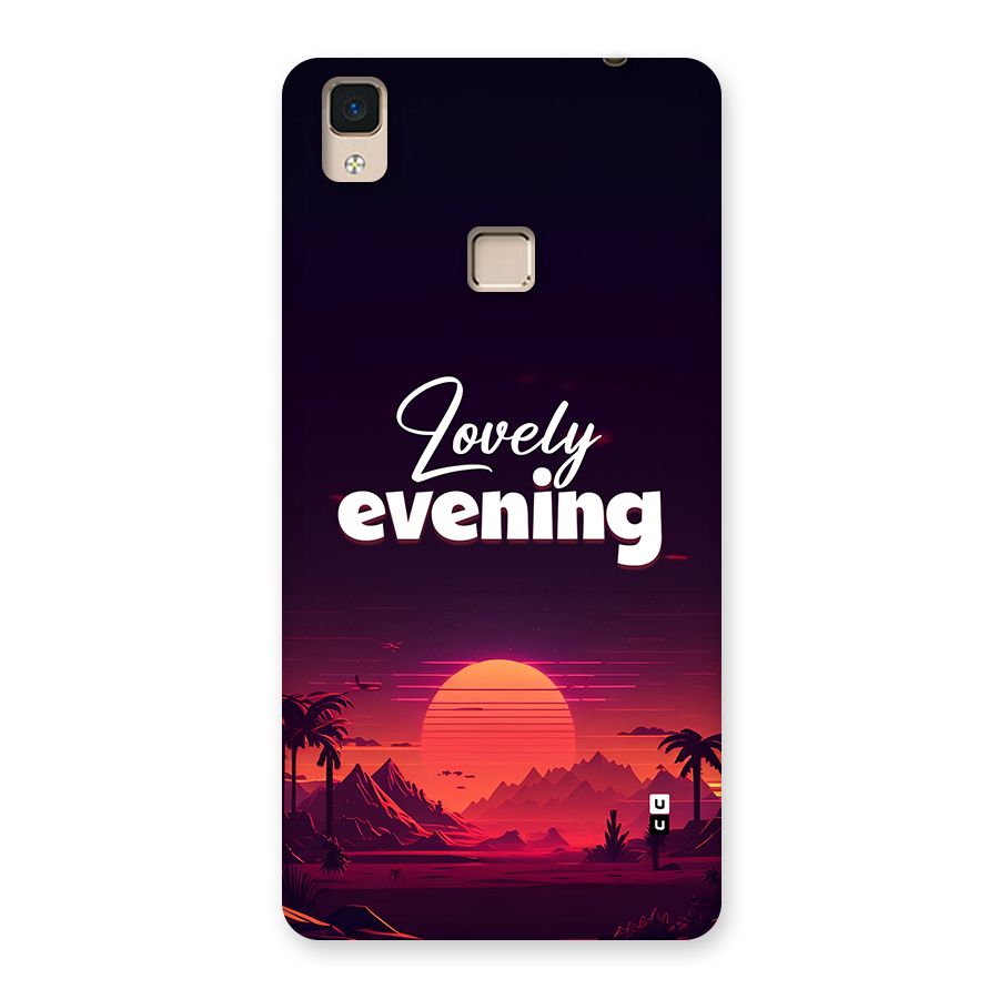 Lovely Evening Back Case for V3 Max