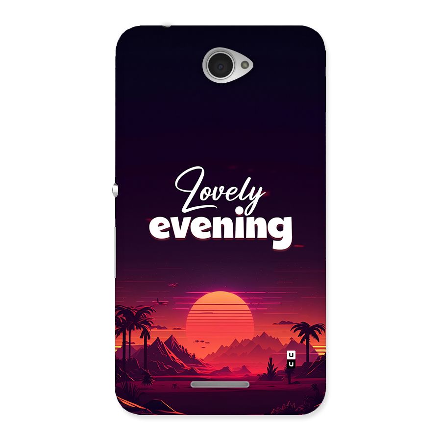 Lovely Evening Back Case for Xperia E4