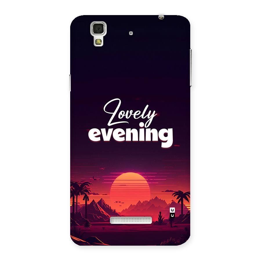 Lovely Evening Back Case for Yureka
