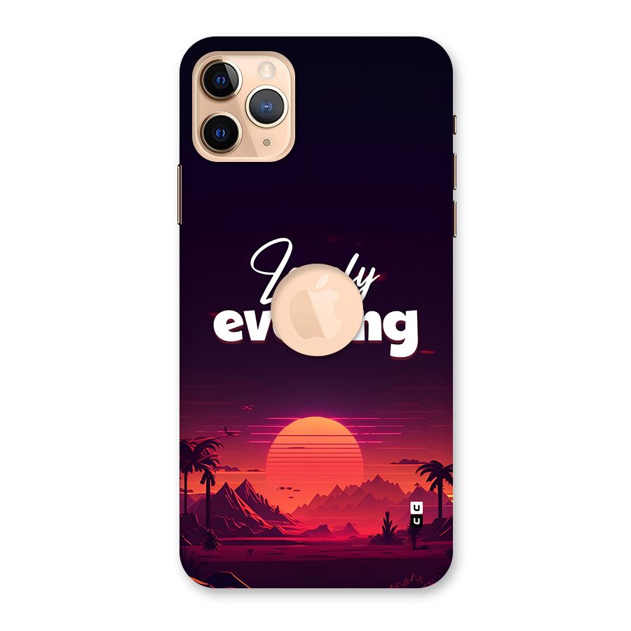 Lovely Evening Back Case for iPhone 11 Pro Max Logo Cut