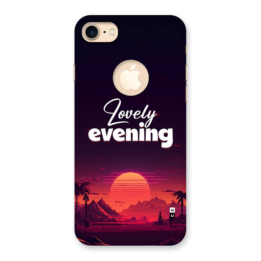 Lovely Evening Back Case for iPhone 7 Logo Cut