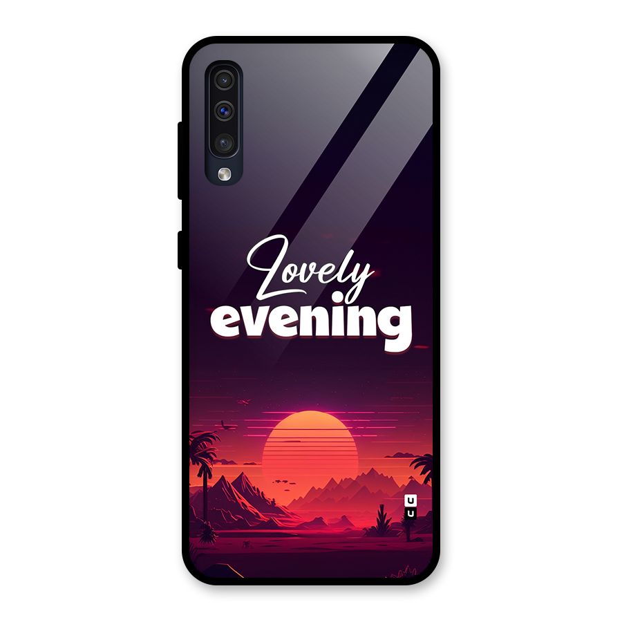 Lovely Evening Glass Back Case for Galaxy A50