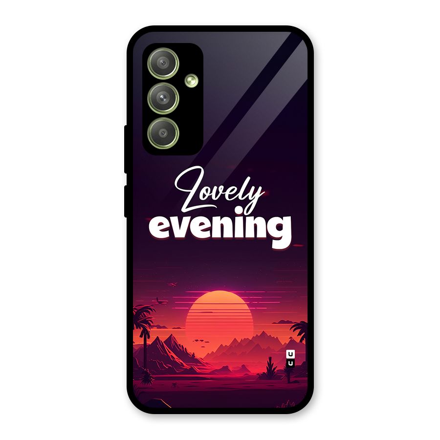 Lovely Evening Glass Back Case for Galaxy A54