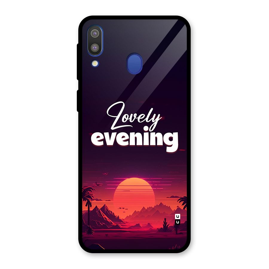 Lovely Evening Glass Back Case for Galaxy M20