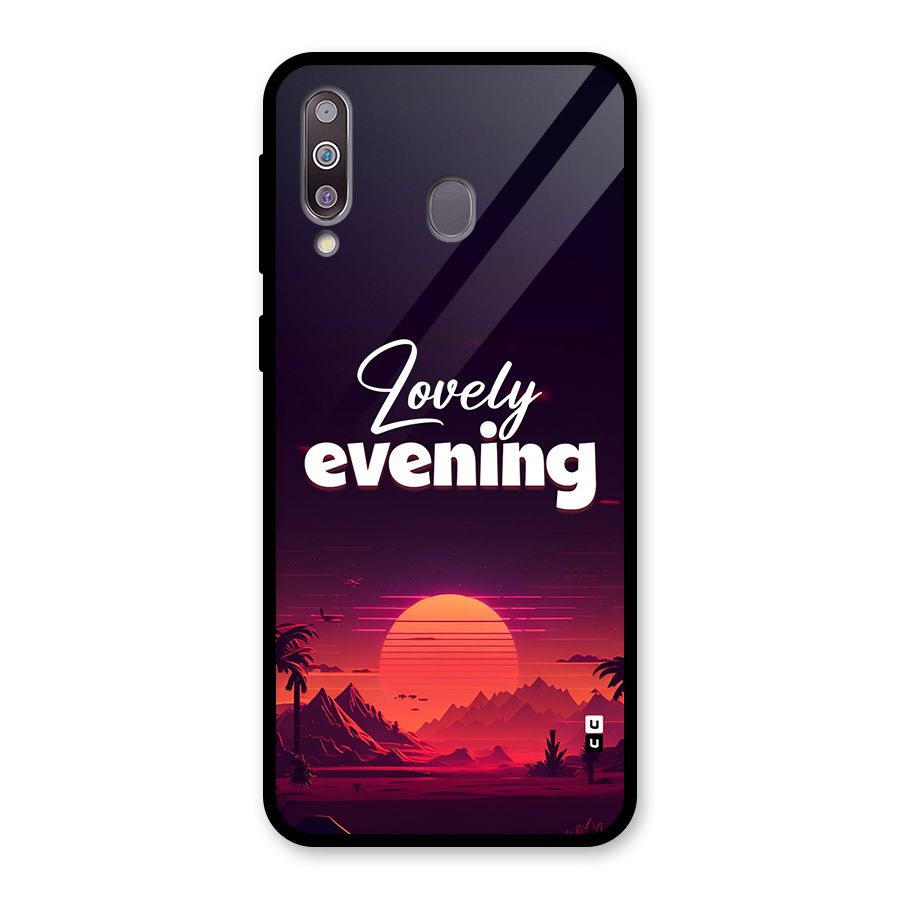 Lovely Evening Glass Back Case for Galaxy M30