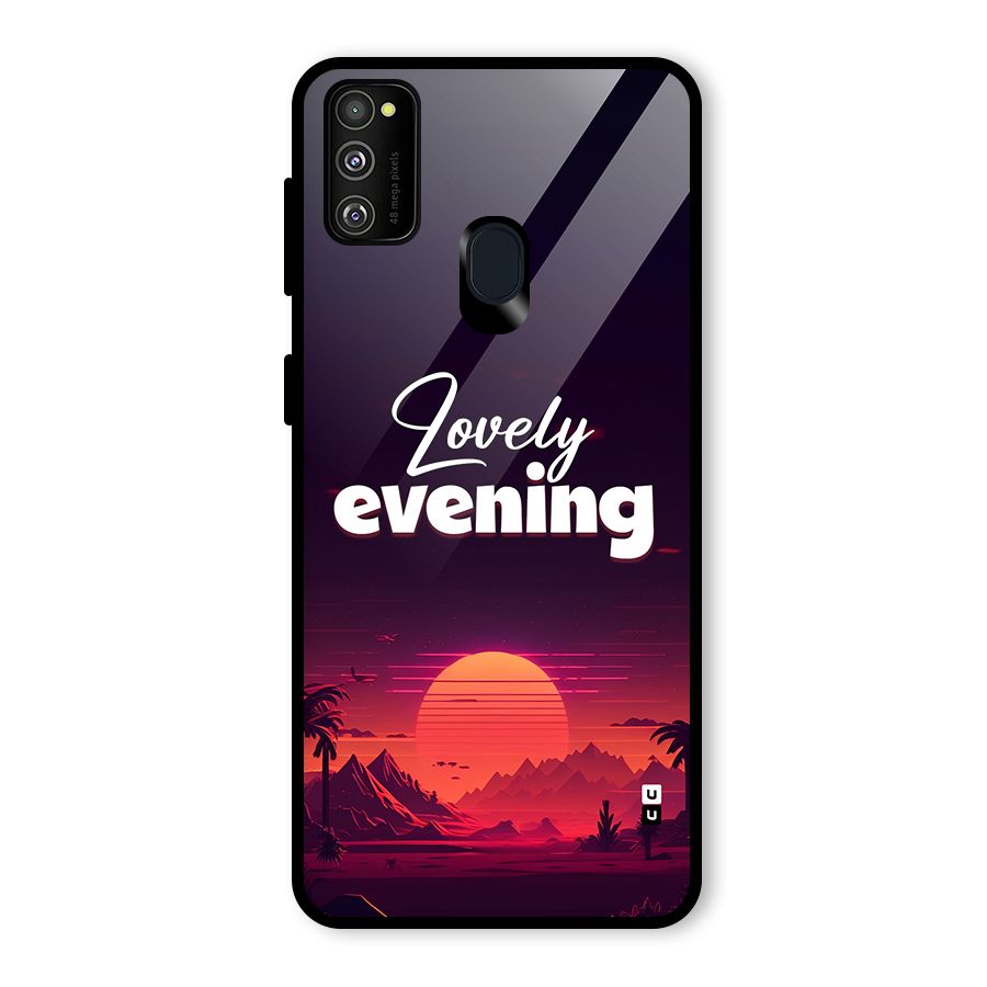 Lovely Evening Glass Back Case for Galaxy M30s