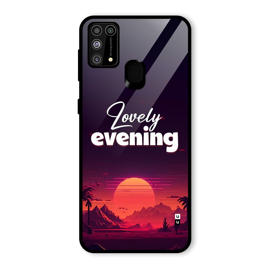 Lovely Evening Glass Back Case for Galaxy M31