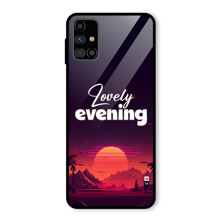 Lovely Evening Glass Back Case for Galaxy M31s
