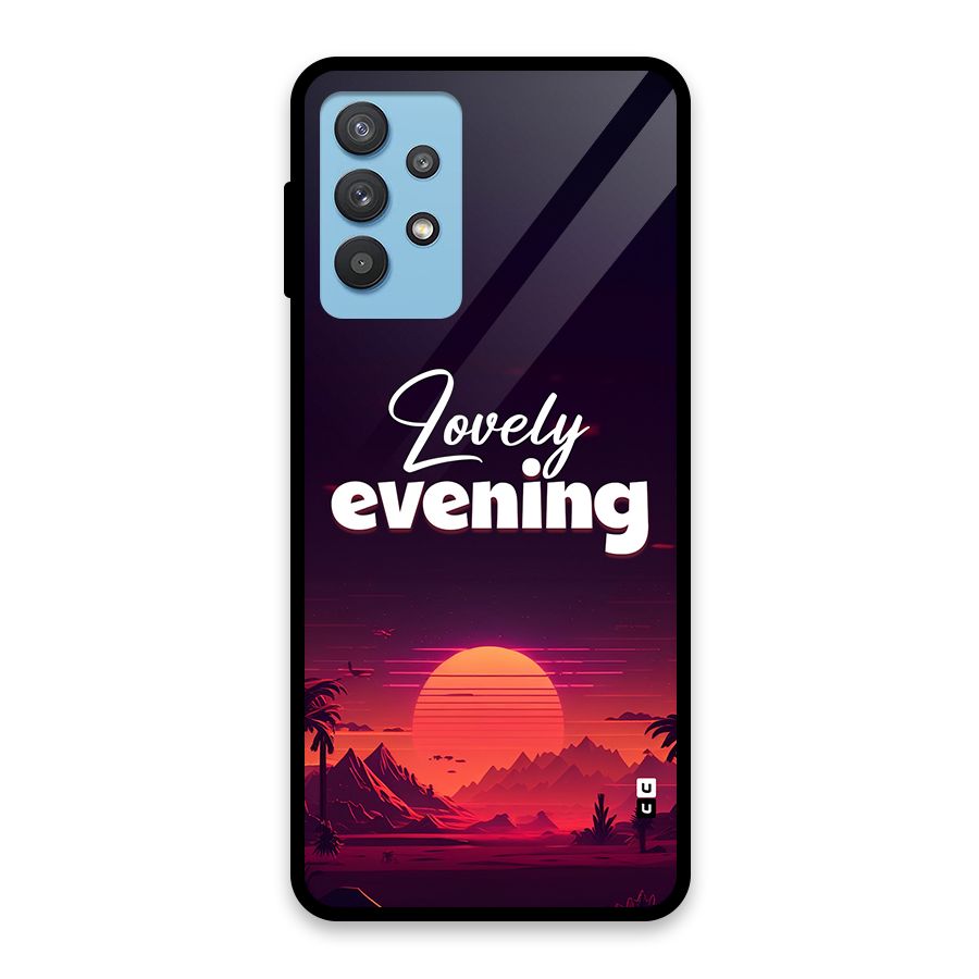 Lovely Evening Glass Back Case for Galaxy M32 5G