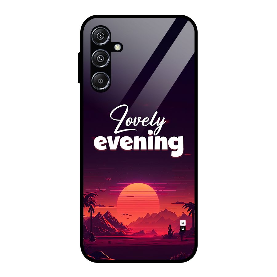 Lovely Evening Glass Back Case for Galaxy M34 5G