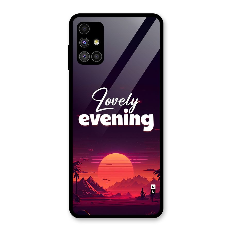 Lovely Evening Glass Back Case for Galaxy M51