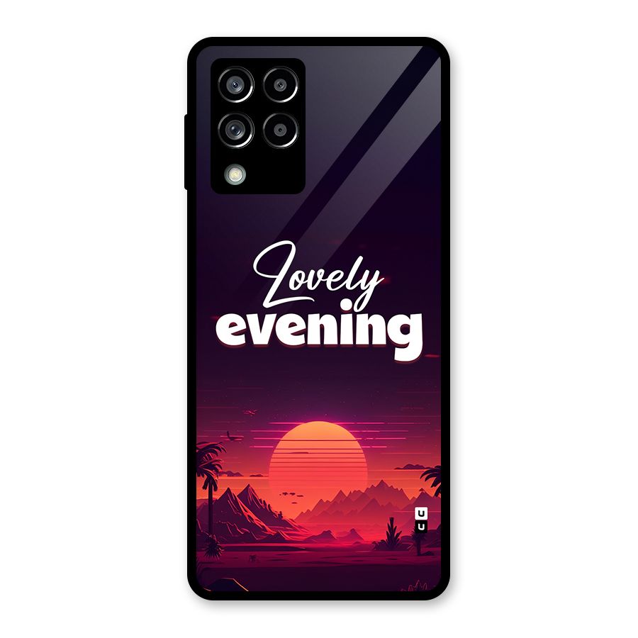 Lovely Evening Glass Back Case for Galaxy M53 5G