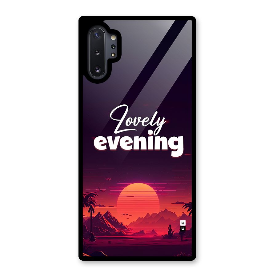Lovely Evening Glass Back Case for Galaxy Note 10 Plus