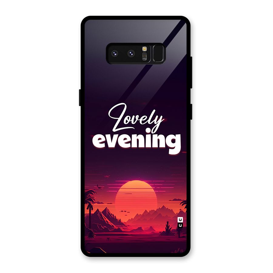 Lovely Evening Glass Back Case for Galaxy Note 8
