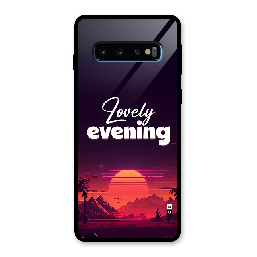 Lovely Evening Glass Back Case for Galaxy S10