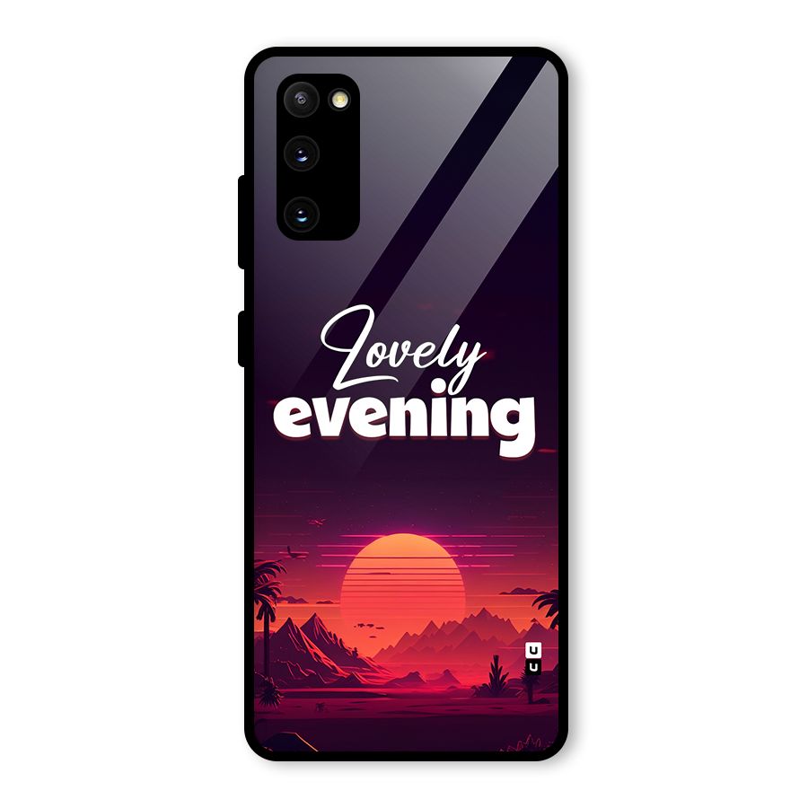 Lovely Evening Glass Back Case for Galaxy S20 FE 5G