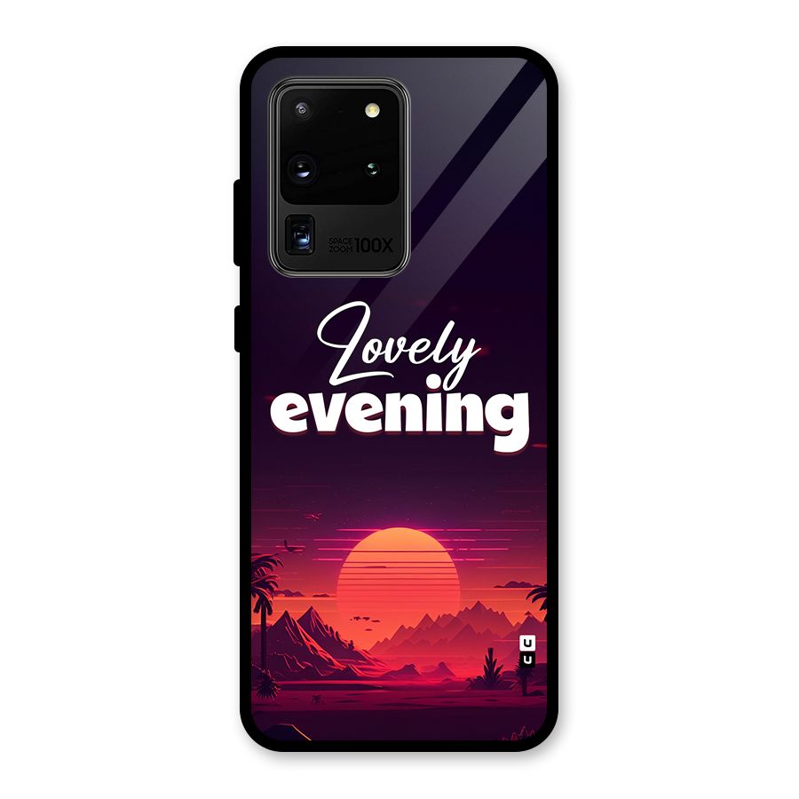 Lovely Evening Glass Back Case for Galaxy S20 Ultra
