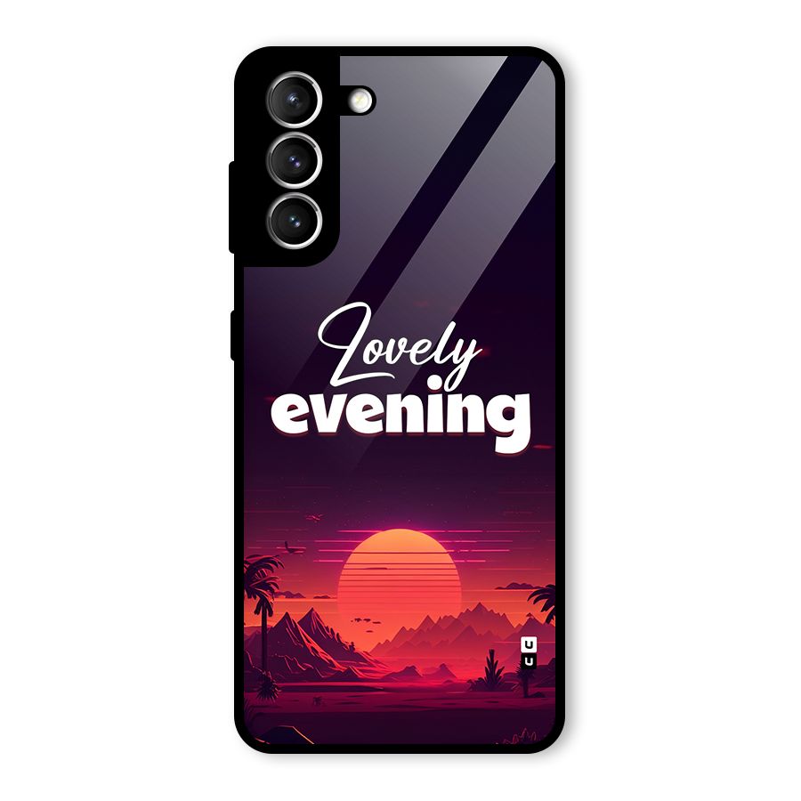Lovely Evening Glass Back Case for Galaxy S21 5G