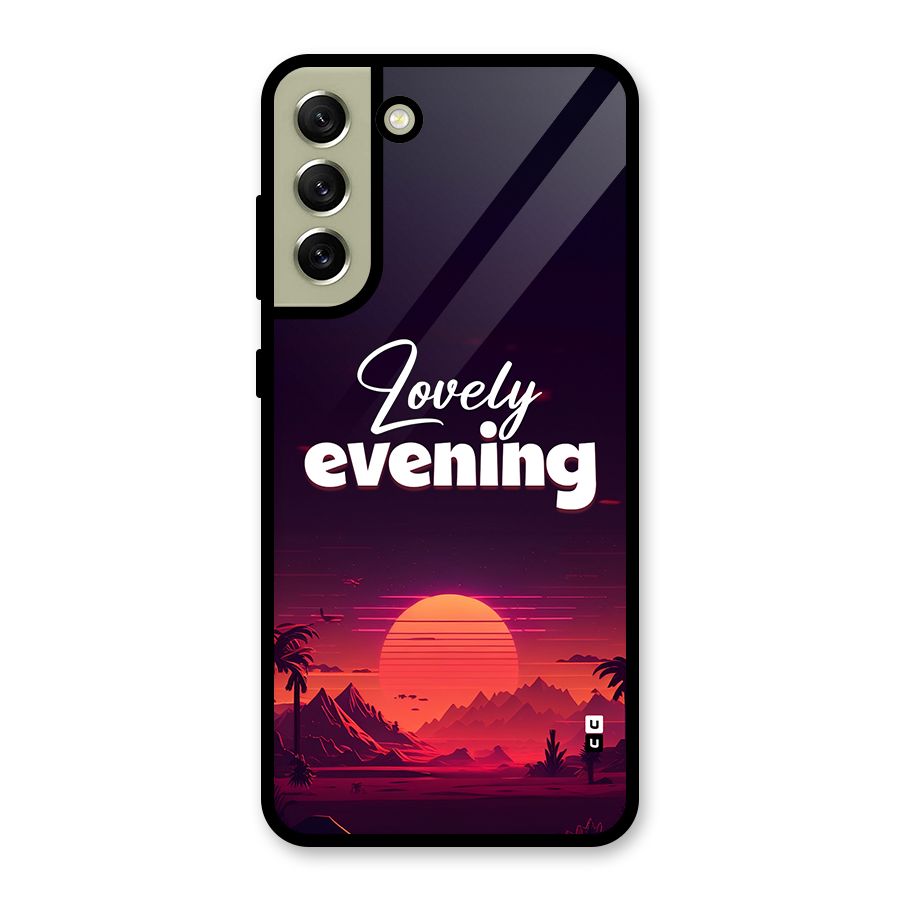 Lovely Evening Glass Back Case for Galaxy S21 FE 5G