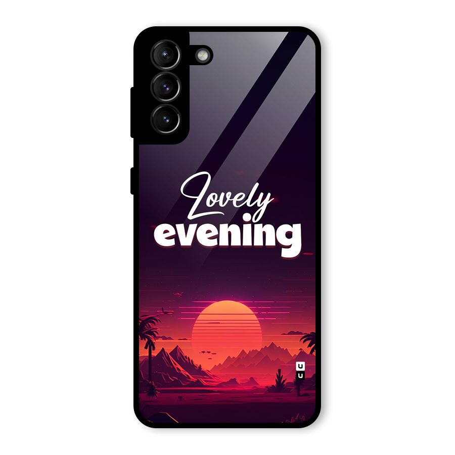Lovely Evening Glass Back Case for Galaxy S21 Plus