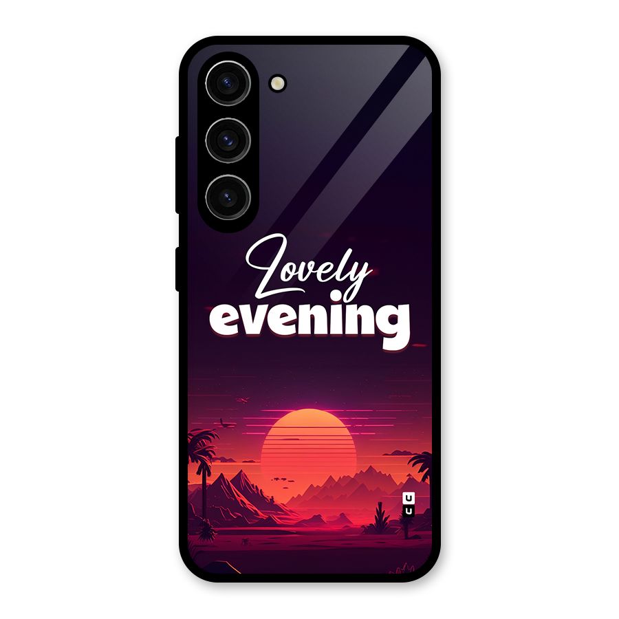 Lovely Evening Glass Back Case for Galaxy S23