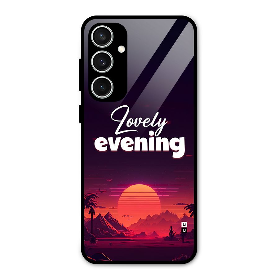 Lovely Evening Glass Back Case for Galaxy S23 FE