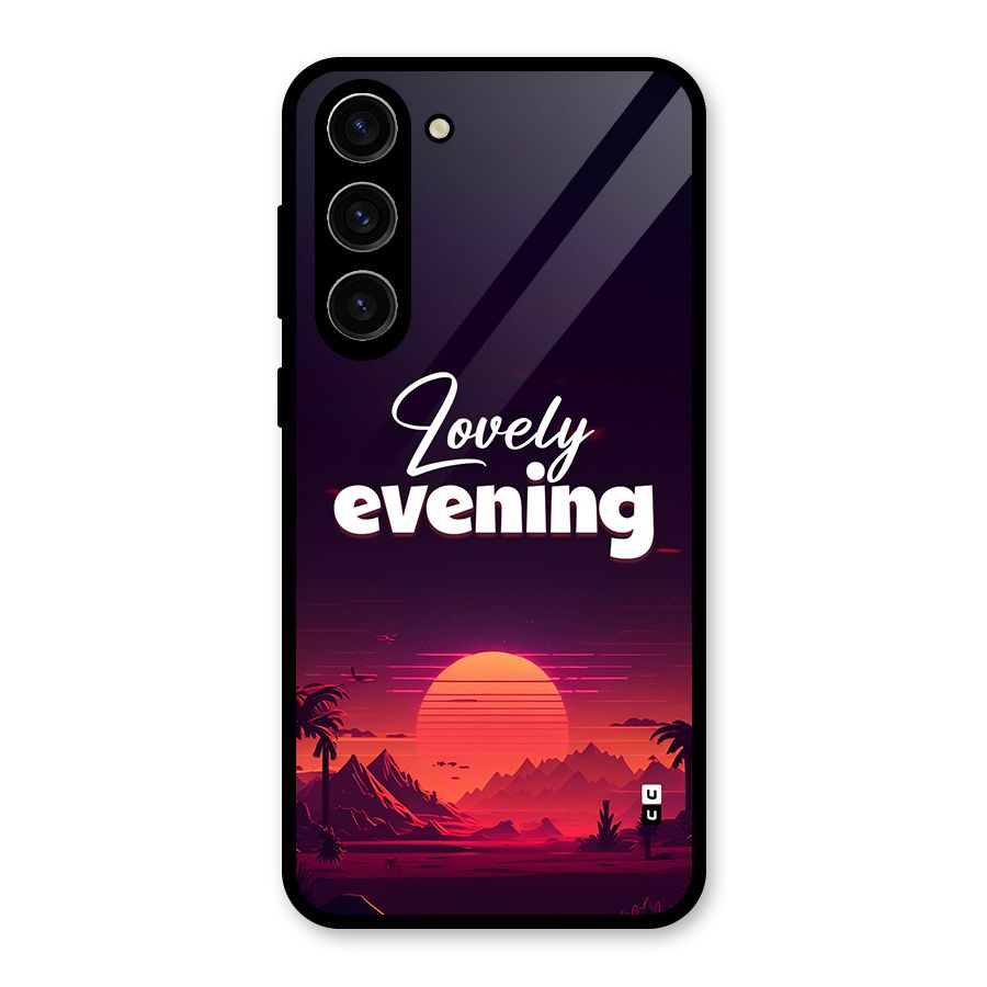 Lovely Evening Glass Back Case for Galaxy S23 Plus