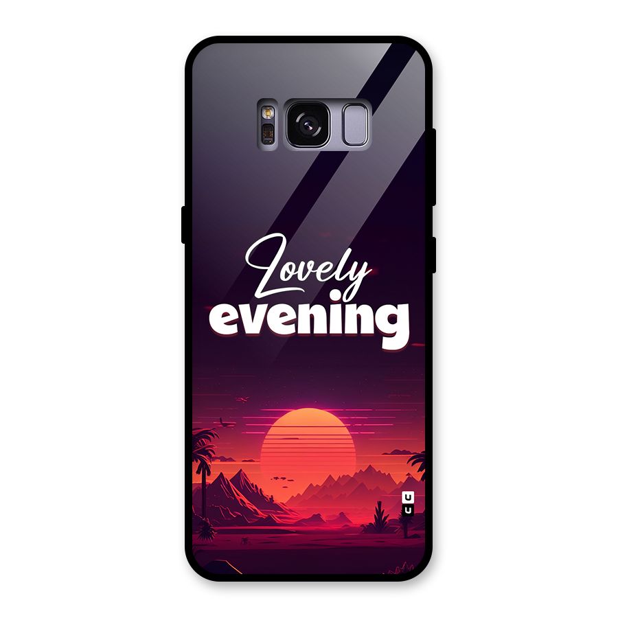 Lovely Evening Glass Back Case for Galaxy S8