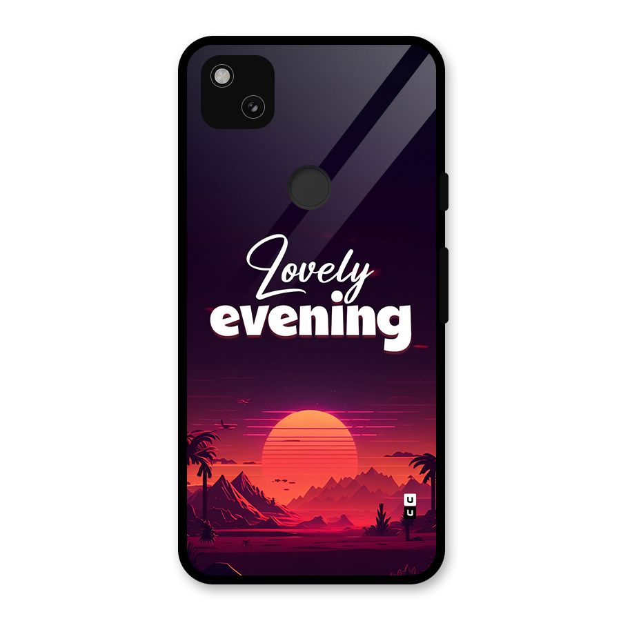 Lovely Evening Glass Back Case for Google Pixel 4a