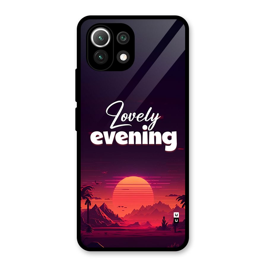 Lovely Evening Glass Back Case for Mi 11 Lite NE 5G