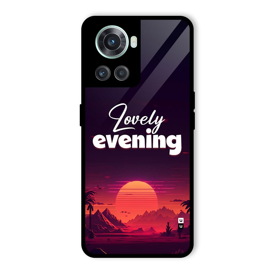 Lovely Evening Glass Back Case for OnePlus 10R