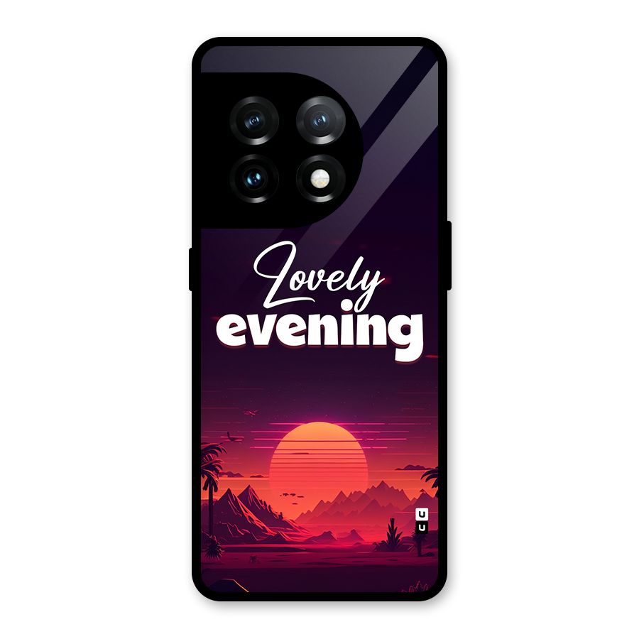 Lovely Evening Glass Back Case for OnePlus 11