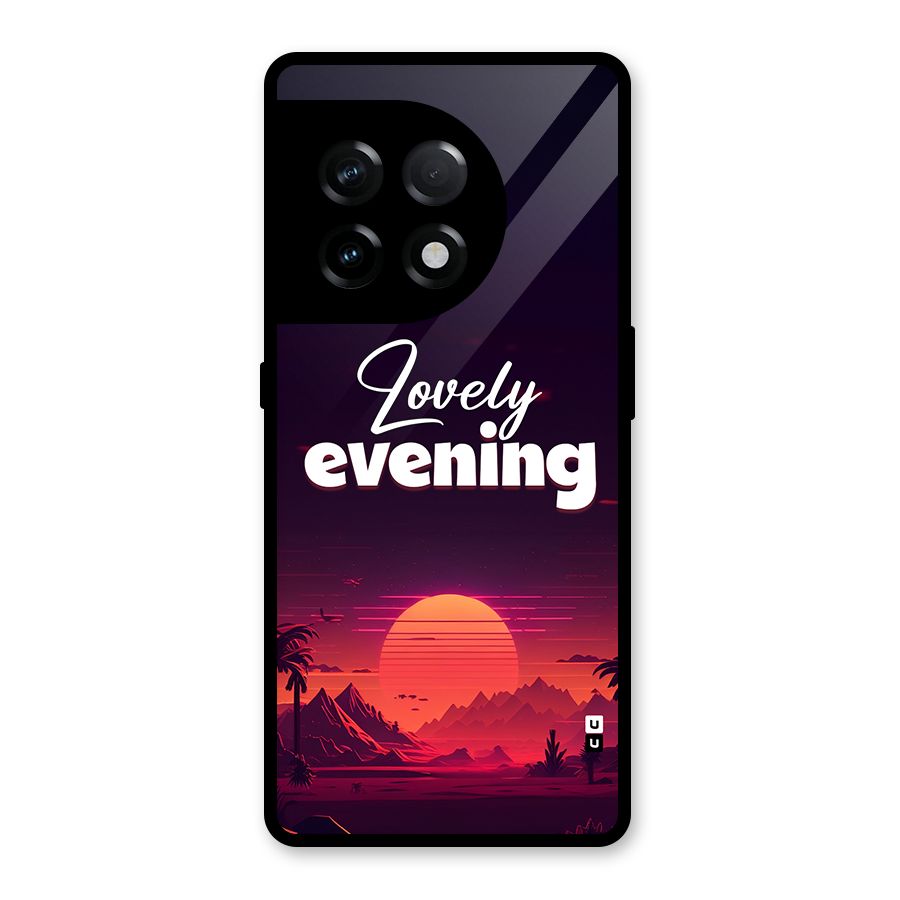 Lovely Evening Glass Back Case for OnePlus 11R