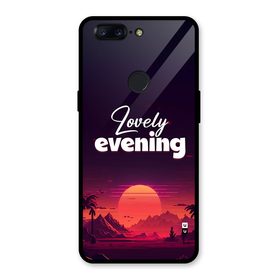 Lovely Evening Glass Back Case for OnePlus 5T