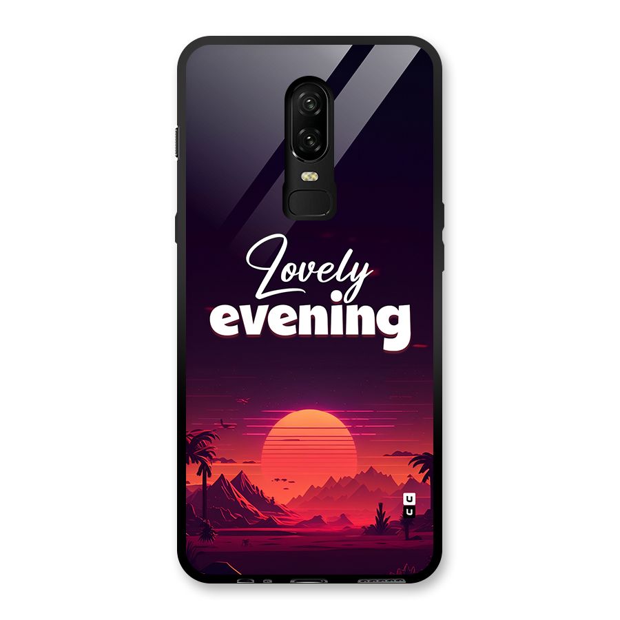 Lovely Evening Glass Back Case for OnePlus 6