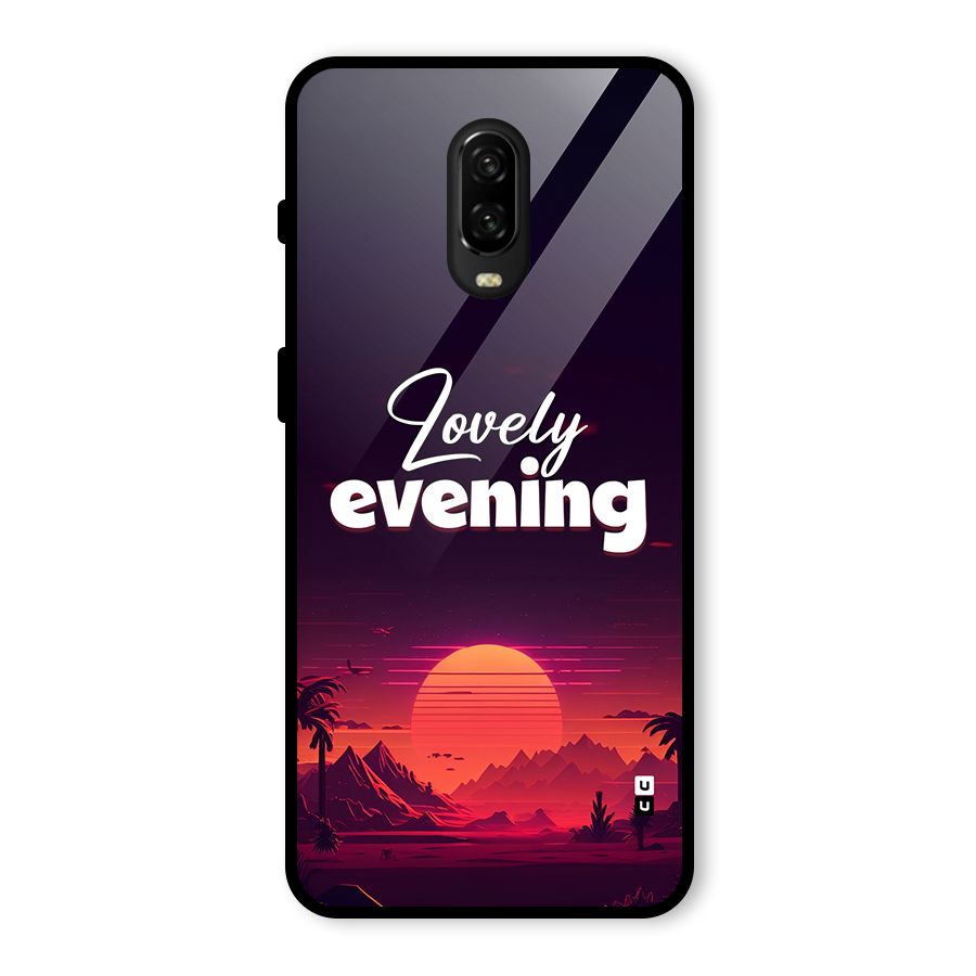 Lovely Evening Glass Back Case for OnePlus 6T