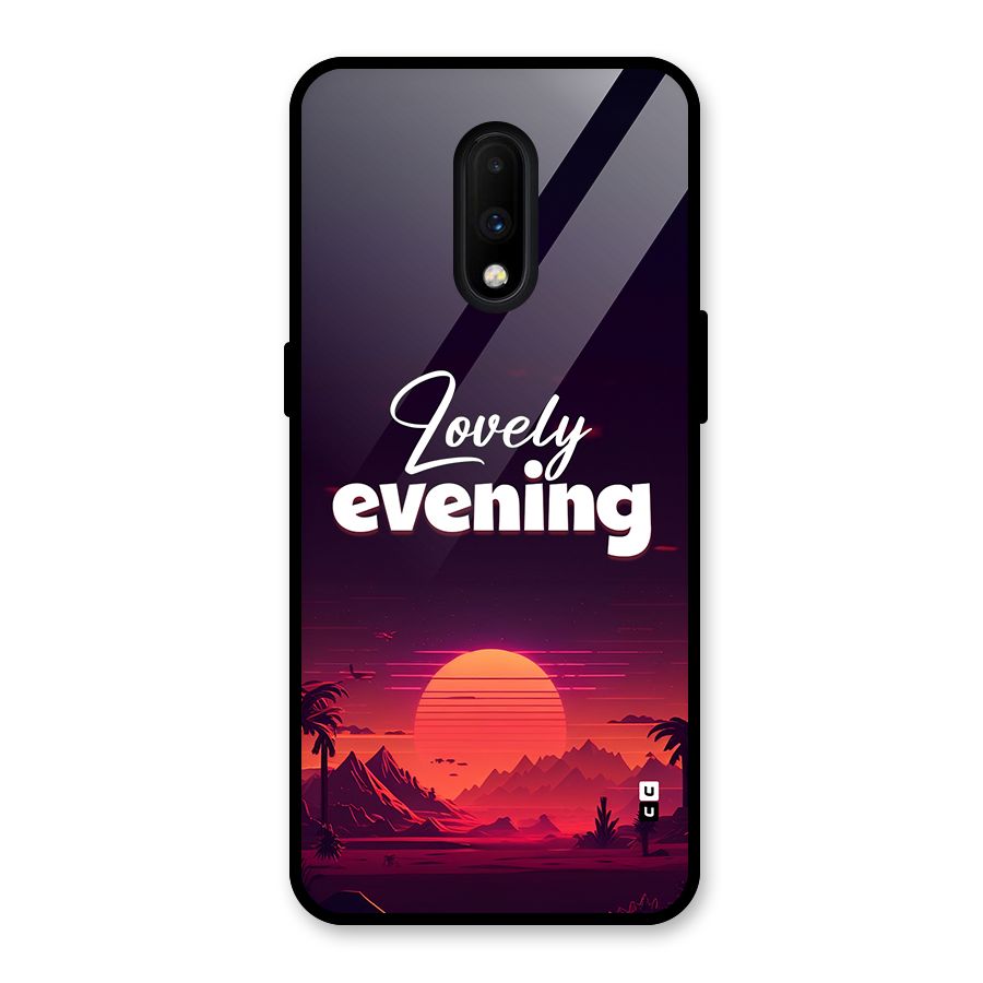 Lovely Evening Glass Back Case for OnePlus 7
