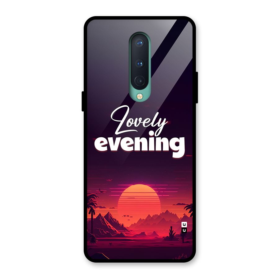 Lovely Evening Glass Back Case for OnePlus 8