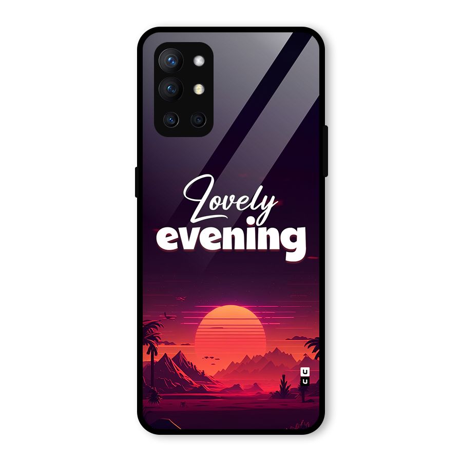 Lovely Evening Glass Back Case for OnePlus 9R