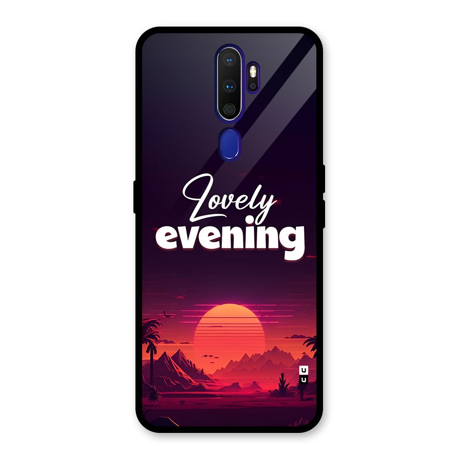 Lovely Evening Glass Back Case for Oppo A9 (2020)