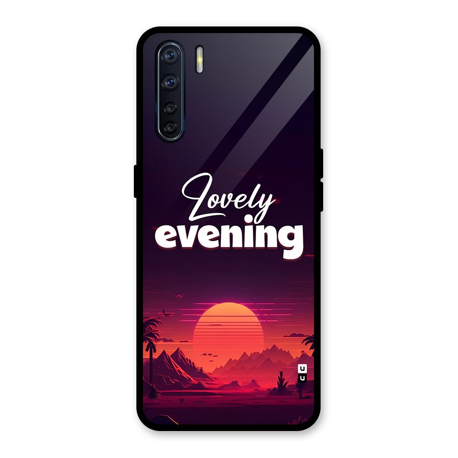 Lovely Evening Glass Back Case for Oppo F15