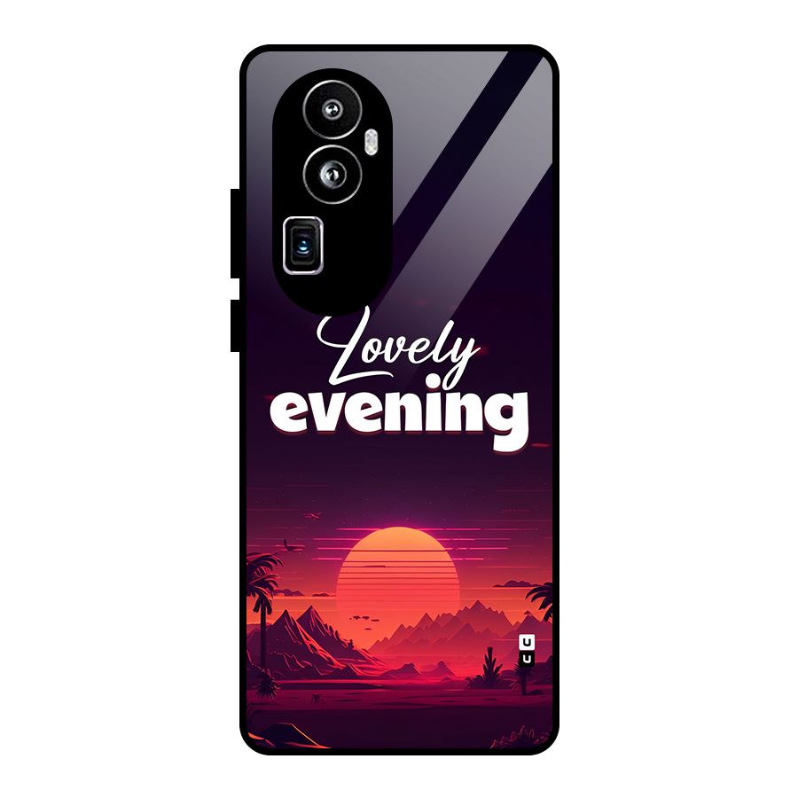 Lovely Evening Glass Back Case for Oppo Reno10 Pro Plus