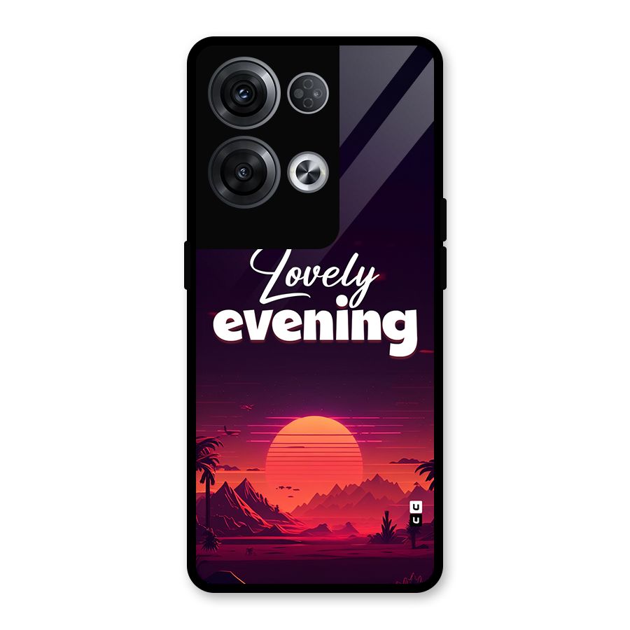 Lovely Evening Glass Back Case for Oppo Reno8 Pro 5G
