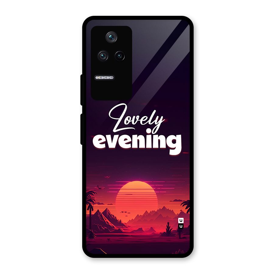 Lovely Evening Glass Back Case for Poco F4 5G