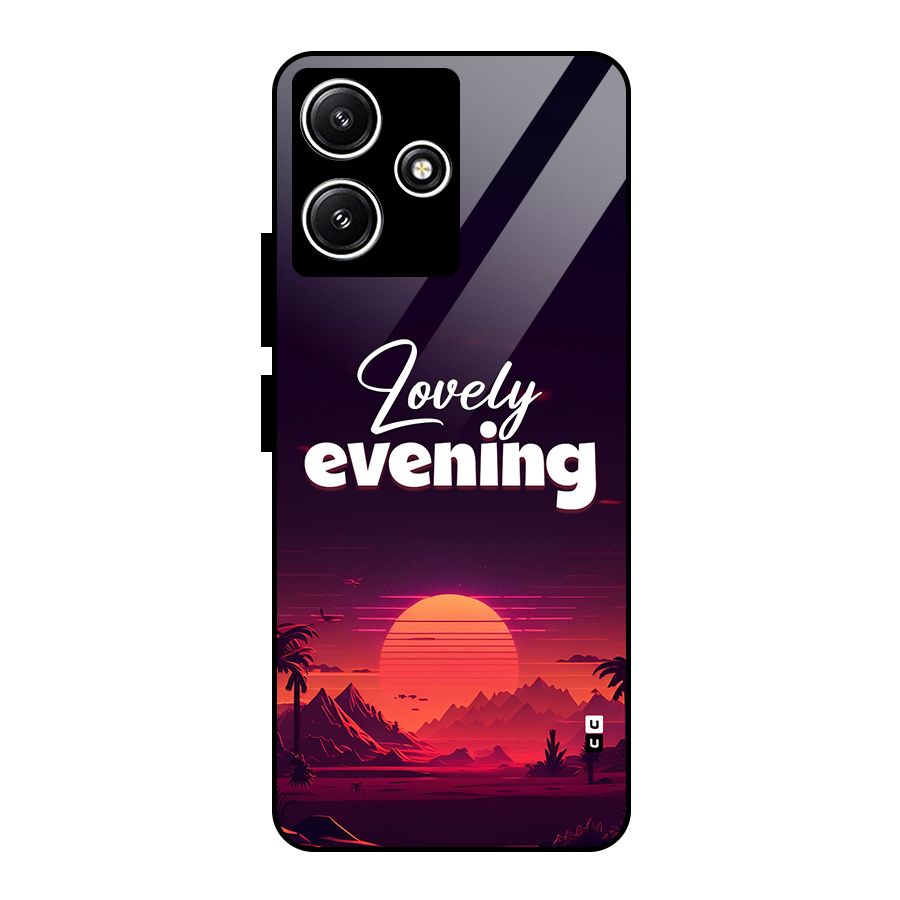 Lovely Evening Glass Back Case for Poco M6 Pro