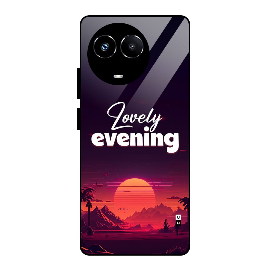 Lovely Evening Glass Back Case for Realme 11X