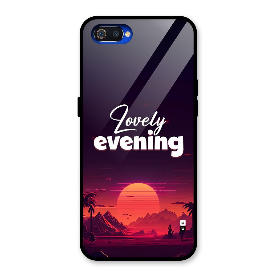Lovely Evening Glass Back Case for Realme C2